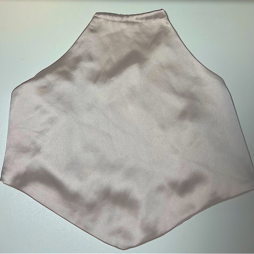 bandeau top with tied back